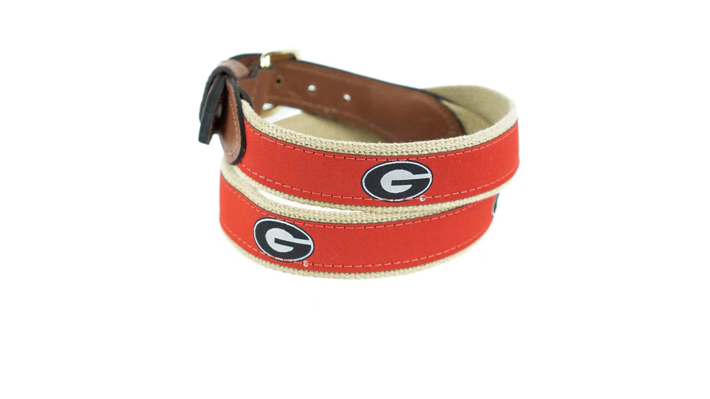 Zep - Pro University of Georgia Ribbon Belt - Red - Blissful Boutique