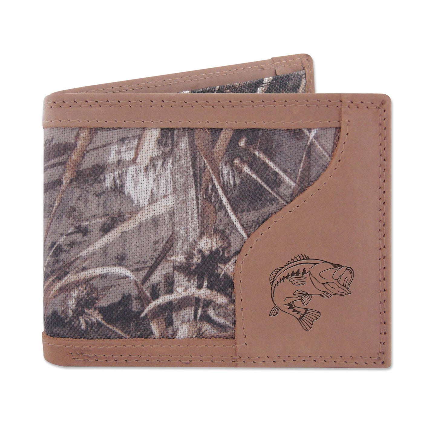 Realtree embossed bifold wallet - bass