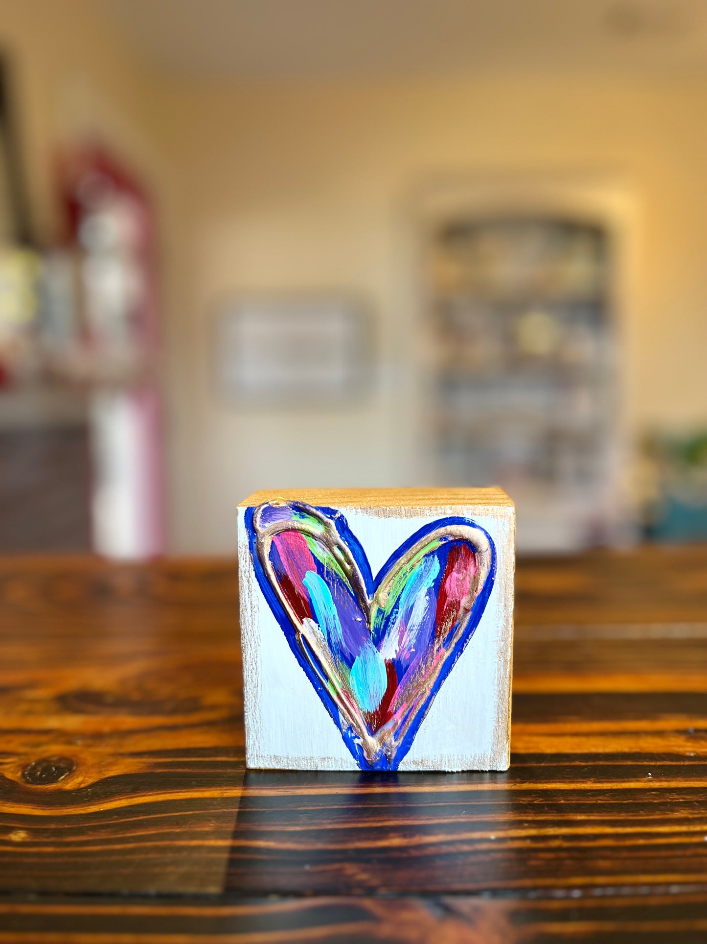 Small Acrylic Block-Heart